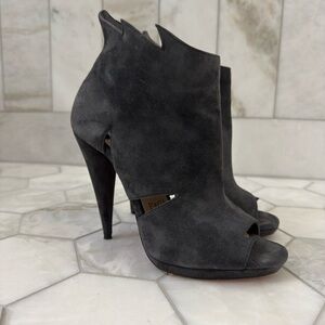 Christian Louboutin Belfeconica authentic suede grey women's booties